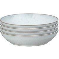 Denby White Speckle Set Of 4 Pasta Bowls