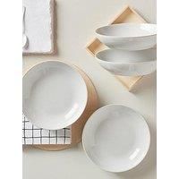 Denby Elements Pasta Bowls white