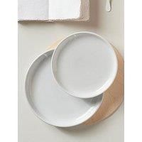 Denby Elements Coupe Dinner Plates white 26.0 W cm