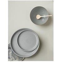 Denby Elements 12-Piece Coupe Dinner Service Set &Ndash; Light Grey