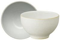 Denby Impression Set of 4 Stoneware Bowls - Cream