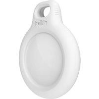Belkin AirTag Case with Strap (Secure Holder Protective Cover for Air Tag with Scratch Resistance Accessory) – White