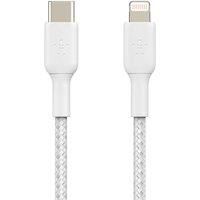 BELKIN Braided USB TypeC to Lightning Cable  1 m, White