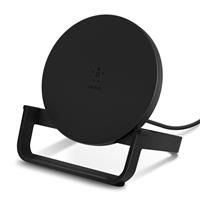 Belkin BoostCharge Wireless Charging Stand 10W (Qi-Certified Fast Wireless Charger for iPhone, Samsung, Google, more), Black