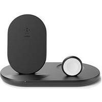 Belkin Qi Enabled 3 in 1 Wireless Charging Stand - Black