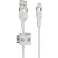 BELKIN Braided Lightning to USB-A Cable - 1 m, White, White