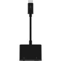 Belkin RockStar 3.5mm Audio + USB-C Charge Adapter, USB-C Audio Adapter Compatible with iPad Pro 12.9, 11, Galaxy, Pixel, OnePlus and More