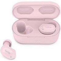 Belkin SOUNDFORM Play True Wireless Earbuds, Wireless Earphones with 3 EQ Presets, IPX5 Sweat and Water Resistant, 38 Hours Play Time for iPhone, Galaxy, Pixel and More - Pink