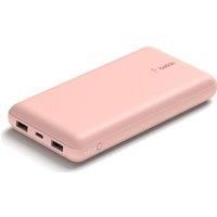 Belkin USB C Portable Charger 20000 mAh, 20K Power Bank with USB Type C Input Output Port and 2 USB A Ports with Included USB C to A Cable for iPhone, Galaxy, and More – Rose Gold