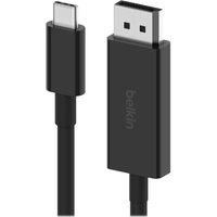 Belkin USB Type C to DisplayPort 1.4 Cable 6.6ft/2m, 32.4Gbps, 8K@60Hz or 4K@144HZ, with HBR3, DSC, HDCP 2.2, DP Alt mode, Backwards Compatible, Works with Windows, MacOS, iPadOS, Android, and More