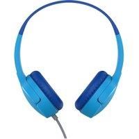 Belkin SoundForm Mini Wired On-Ear Headphones for Kids, Over-Ear Headset for Children with inline Microphone for Online Learning, School, Travel, Play, For 3.5mm Compatible Devices - Blue