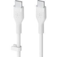 Belkin BoostCharge Flex Silicone USB Type C to C Cable 2 pack (1M/3.3FT), USB-IF Certified Power Delivery PD Fast Charging Cable for MacBook Pro, iPad Pro, Galaxy S23, Ultra, Plus & More – Black/White