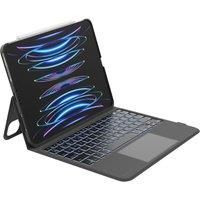 Belkin Everyday Keyboard Case with Cradle, Backlit Bluetooth Keyboard, Multi-gesture Controls, Leather Cover, Magnetic Storage for Apple Pencil, and Multimedia Keys for iPad Air 10.9" and iPad Pro£11"