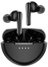 Belkin SoundForm Rhythm True Wireless Earphones with Built-in Microphone, USB-C Fast Charging, 28H Battery Life, IPX5 Water Resistance, Bluetooth Earbuds for iPhone, iPad, Galaxy, Pixel, etc - Black