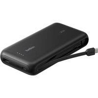 Belkin Gaming Power Bank 30W with Integrated USB-C Cable 20,000mAh - Fast Charging USB-C PD, Portable Charger for Nintendo Switch 2, iPhone 16, iPad Pro, Galaxy S25, & More - Black