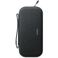 Belkin Gaming Nintendo Switch 2 Case Travel Bag with AirTag Holder & Game Card Storage Pocket - Portable Lightweight Carrying Case with Hard Shell & Soft Interior, Gaming Travel Essentials - Charcoal
