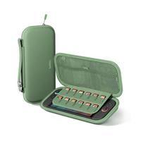 Belkin Gaming Nintendo Switch 2 Case Travel Bag with AirTag Holder & Game Card Storage Pocket - Portable Lightweight Carrying Case with Hard Shell & Soft Interior, Gaming Travel Essentials - Green