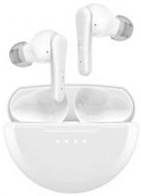 Belkin SoundForm Rhythm True Wireless Earphones with Built-in Microphone, USB-C Fast Charging, 28H Battery Life, IPX5 Water Resistance, Bluetooth Earbuds for iPhone, iPad, Galaxy, Pixel, etc - White