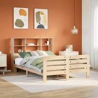 Bed Frame without Mattress 150x200 cm King Size Solid Wood Pine