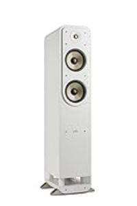 Polk Audio Signature Elite ES55 High-Resolution HiFi Floorstanding Speaker for Home Cinema, Hi-Res Certified, Compatible with Dolby Atmos and DTS: X (One Piece) - White