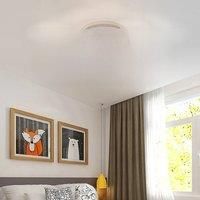 Round LED Dimmable Chandelier Ceiling Light With Remote, 4/6 Head