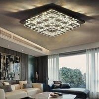 Modern LED Ceiling Light Crystal Chandelier Lamp, 60CM Dimmable