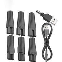 LISI 8 PCS Power Cord 5V Replacement Charger USB Adapter Suitable for All Kinds Hair Clippers, Beard