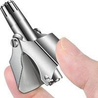 LISI Nose Hair Trimmer for Men Stainless Steel Manual Shaver Suitable for Nose Hair Razor Washable