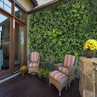 Garden Sanctuary Gardensanctuary Artificial Plant Hedge Greenery Wall Panel With Assorted Foliage