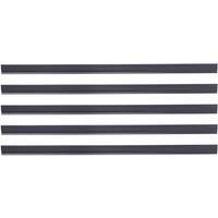Garden Sanctuary Gardensanctuary 5 Pcs Garden Fence Pvc Privacy Screen Panel Slat Strips Fixing Clip 1 M, Grey