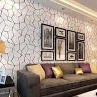 Garden Sanctuary 950Cm X 53Cm Pvc Geometric Non-pasted Wallpaper, White
