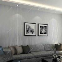 Garden Sanctuary 1000Cm X 53Cm Contemporary Geometric Wallpaper Non-woven Fabric, Grey
