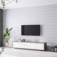 Garden Sanctuary 950Cm X 53Cm Pvc Stripes Non-pasted Wallpaper Roll