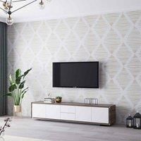 Garden Sanctuary 1000Cm X 44Cm Peel And Stick Pvc Rhombus Wallpaper