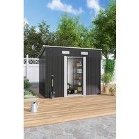 Outdoor Compact Metal Patio Storage Tool Shed