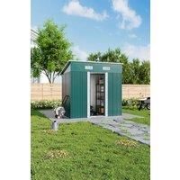 Compact Metal Outdoor Garden Tool Storage Shed