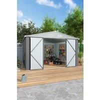 Outdoor Garden Metal Storage Shed with Lockable Door