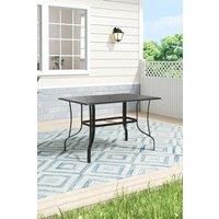 Metal Slatted Outdoor Garden Coffee Table