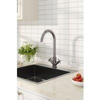 G1/2 Stainless Steel Dual-Handle Kitchen Faucet