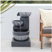 Outdoor Water Fountain Rockery Decoration Solar Powered