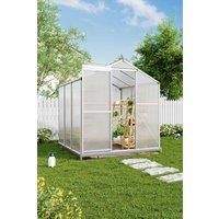 Outdoor Aluminium Greenhouse with Base and Window Opening