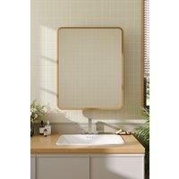 Rectangular Surface Mount Bathroom Mirror Cabinet