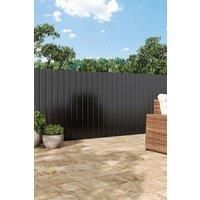12Pcs Black Steel Corrugated Panels Side Panels