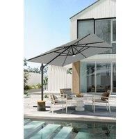 Outdoor Square Cantilever Parasol with Solar Lights£No Base£