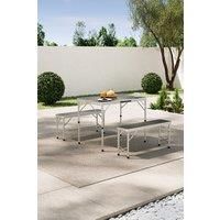 Aluminum Portable Folding Outdoor Camping Dining Table Set