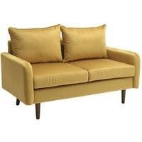 2-Seater Velvet Upholstered Living Room Sofa
