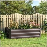 Galvanized Steel Outdoor Raised Garden Bed Planter Box