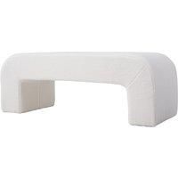 Cream-coloured Modern Ottoman Bench