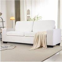 Modern Teddy Fleece Upholstered Loveseat Sofa