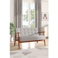Tufted Upholstered Solid Wooden Frame Sofa